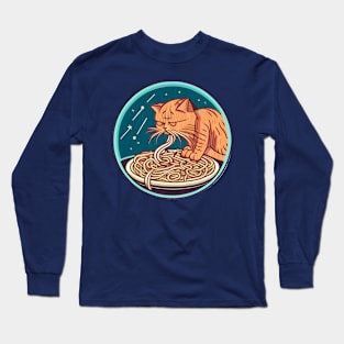 Galactic Spaghetti Cat Long Sleeve T-Shirt